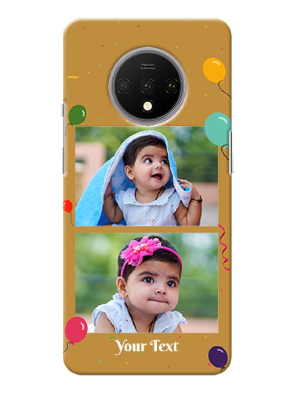 Custom Oneplus 7T Phone Covers: Image Holder with Birthday Celebrations Design