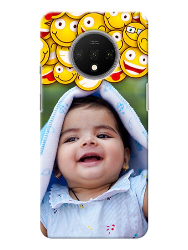 Custom Oneplus 7T Custom Phone Cases with Smiley Emoji Design