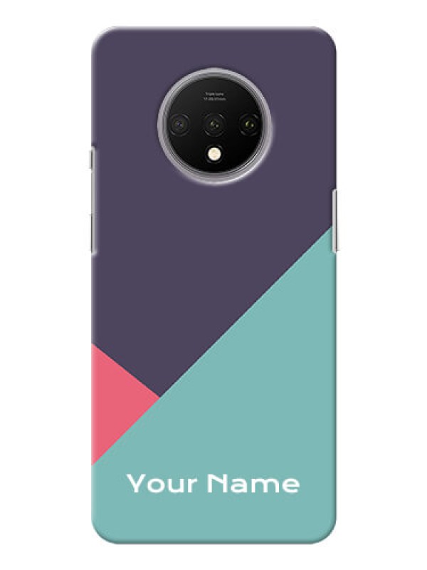 Custom OnePlus 7T Custom Phone Cases: Tri Color abstract Design