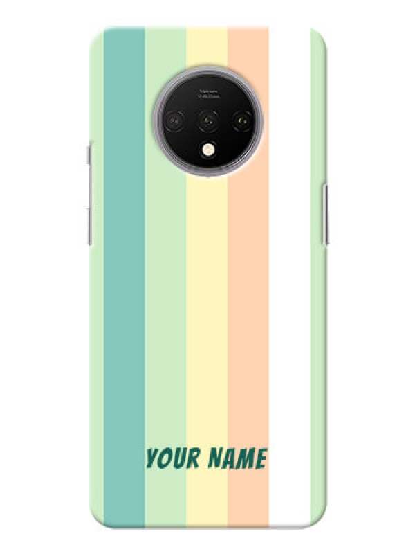 Custom OnePlus 7T Back Covers: Multi-colour Stripes Design