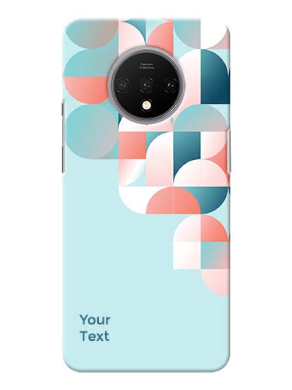 Custom OnePlus 7T Back Covers: Stylish Semi-circle Pattern Design