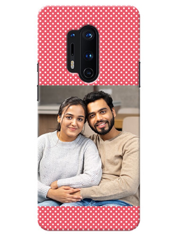 Custom OnePlus 8 Pro Custom Mobile Case with White Dotted Design