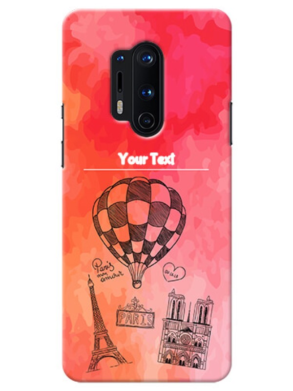 Custom OnePlus 8 Pro Personalized Mobile Covers: Paris Theme Design