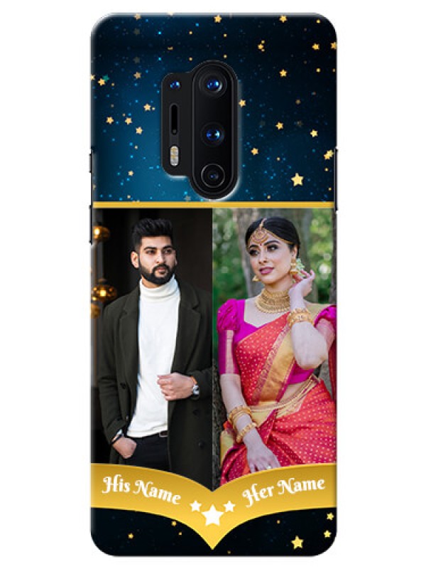 Custom OnePlus 8 Pro Mobile Covers Online: Galaxy Stars Backdrop Design
