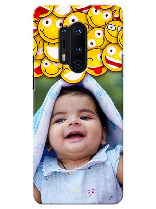 Custom OnePlus 8 Pro Custom Phone Cases with Smiley Emoji Design