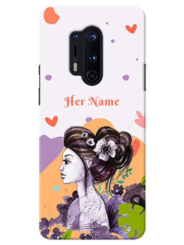 Custom OnePlus 8 Pro Custom Mobile Case with Woman And Nature Design