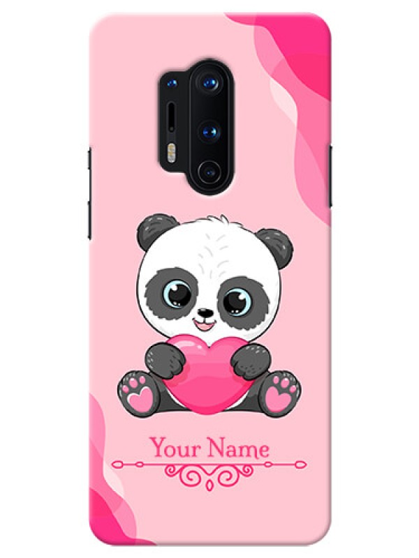 Custom OnePlus 8 Pro Mobile Back Covers: Cute Panda Design