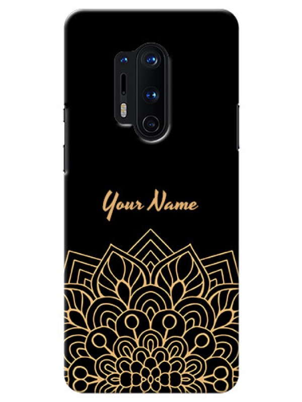 Custom OnePlus 8 Pro Back Covers: Golden mandala Design