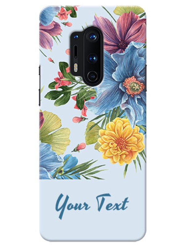 Custom OnePlus 8 Pro Custom Phone Cases: Stunning Watercolored Flowers Painting Design