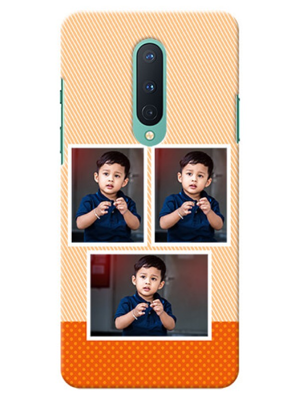 Custom OnePlus 8 Mobile Back Covers: Bulk Photos Upload Design