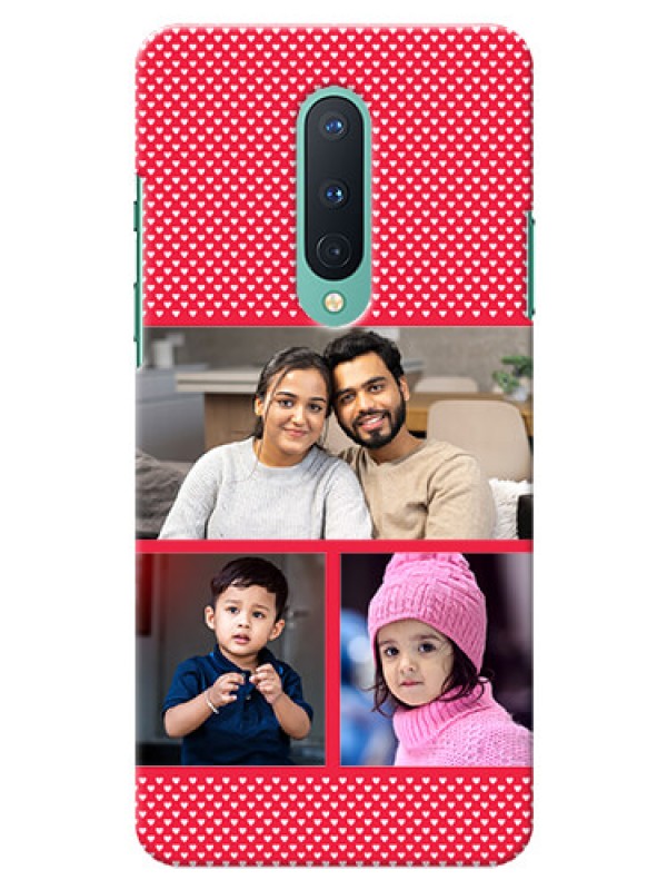Custom OnePlus 8 mobile back covers online: Bulk Pic Upload Design