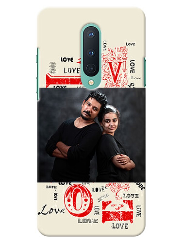 Custom OnePlus 8 mobile cases online: Trendy Love Design Case