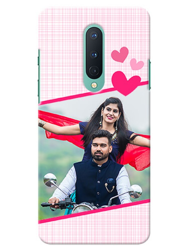 Custom OnePlus 8 Personalised Phone Cases: Love Shape Heart Design