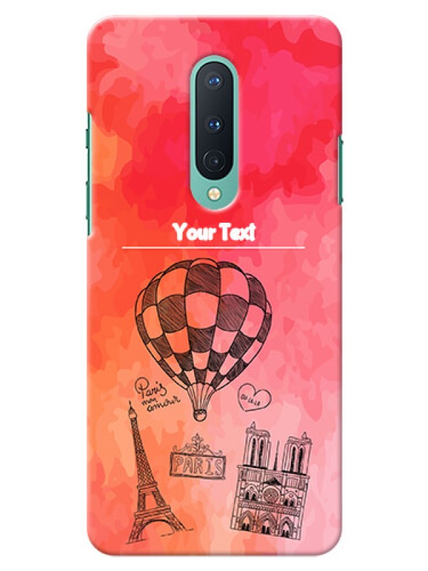 Custom OnePlus 8 Personalized Mobile Covers: Paris Theme Design