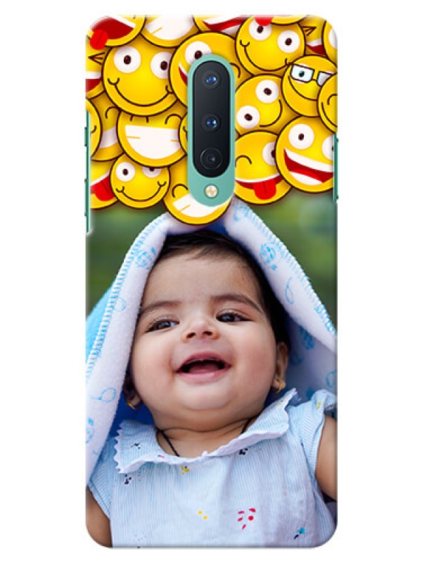 Custom OnePlus 8 Custom Phone Cases with Smiley Emoji Design