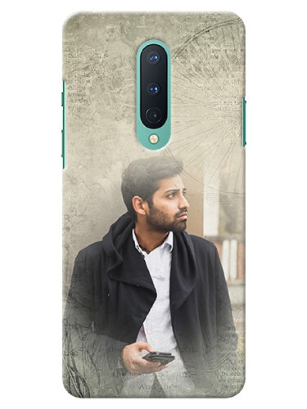 Custom OnePlus 8 custom mobile back covers with vintage design