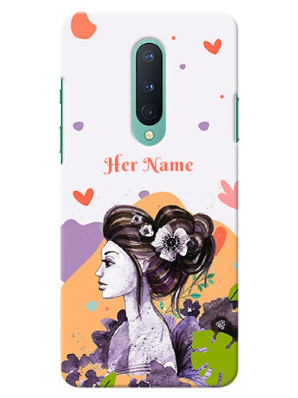 Custom OnePlus 8 Custom Mobile Case with Woman And Nature Design