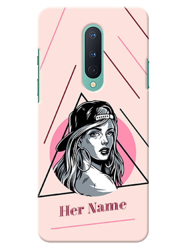 Custom OnePlus 8 Custom Phone Cases: Rockstar Girl Design