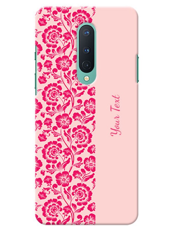 Custom OnePlus 8 Phone Back Covers: Attractive Floral Pattern Design