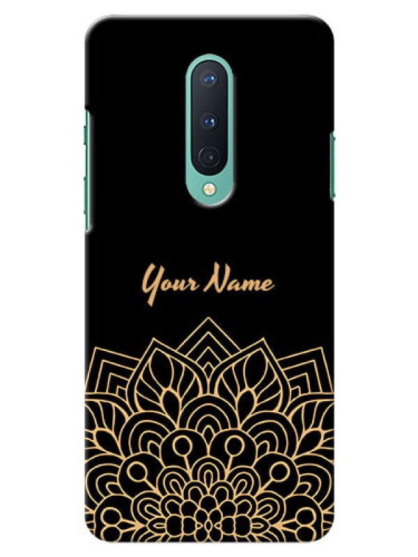 Custom OnePlus 8 Back Covers: Golden mandala Design