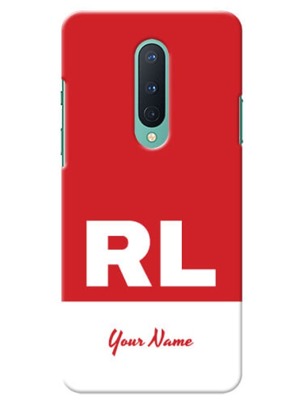 Custom OnePlus 8 Custom Phone Cases: dual tone custom text Design