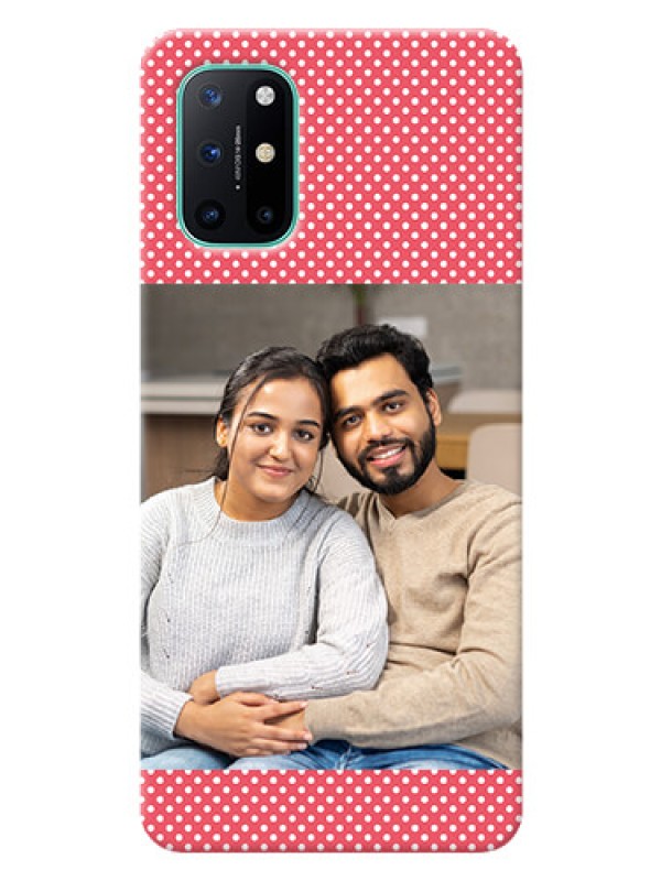 Custom OnePlus 8T Custom Mobile Case with White Dotted Design