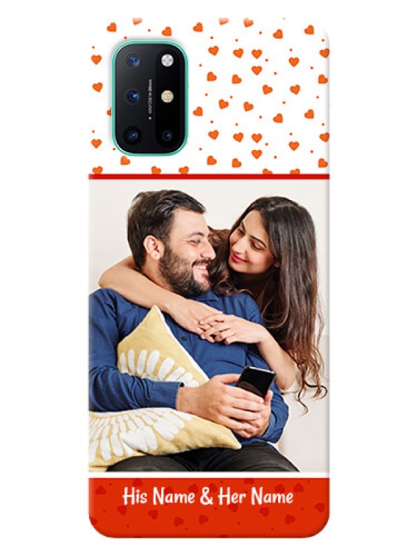 Custom OnePlus 8T Phone Back Covers: Orange Love Symbol Design