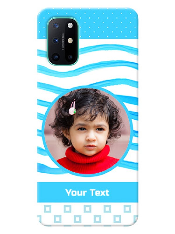 Custom OnePlus 8T phone back covers: Simple Blue Case Design
