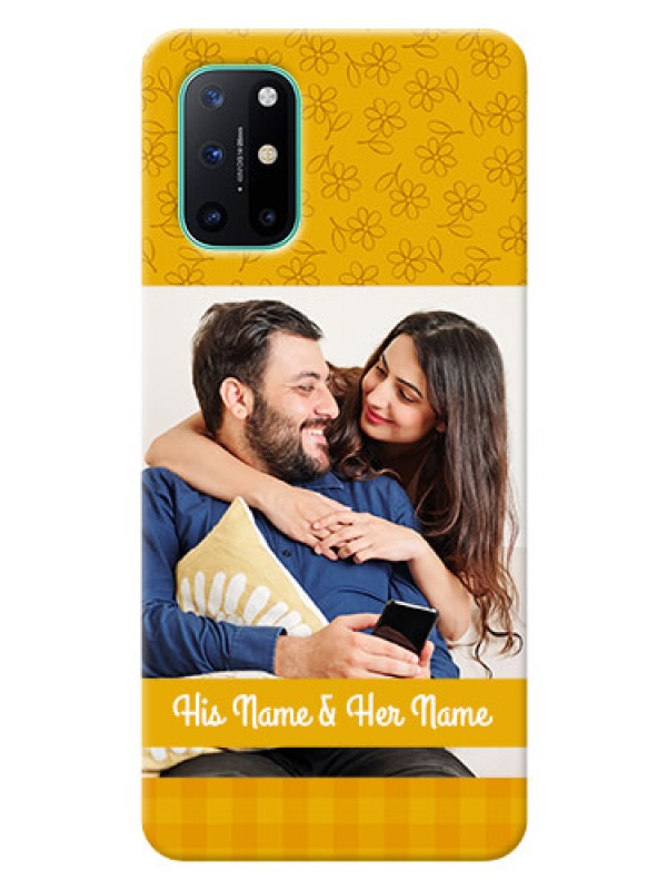 Custom OnePlus 8T mobile phone covers: Yellow Floral Design