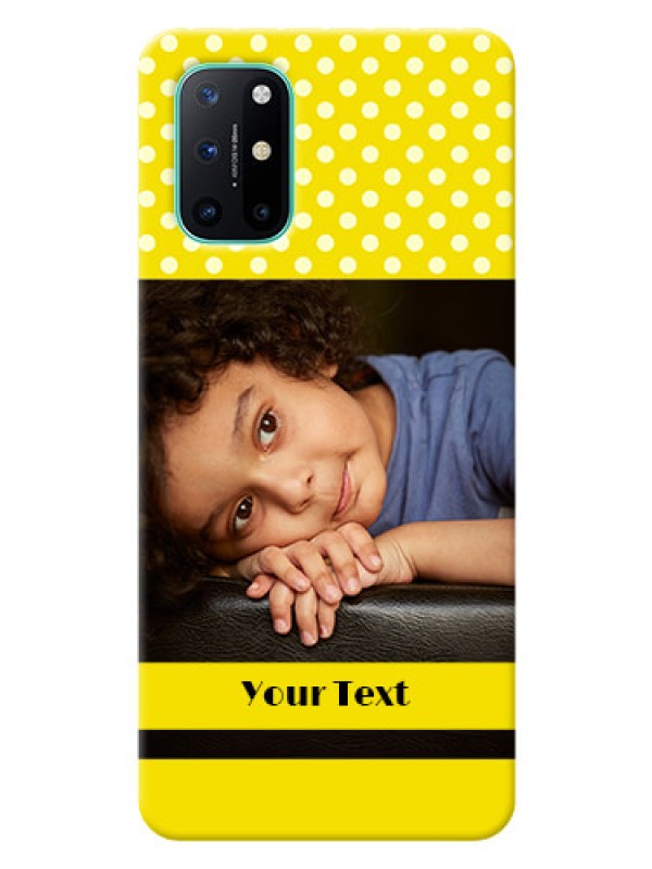 Custom OnePlus 8T Custom Mobile Covers: Bright Yellow Case Design