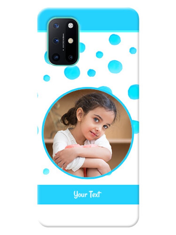 Custom OnePlus 8T Custom Phone Covers: Blue Bubbles Pattern Design
