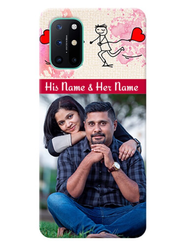 Custom OnePlus 8T phone back covers: You and Me Case Design