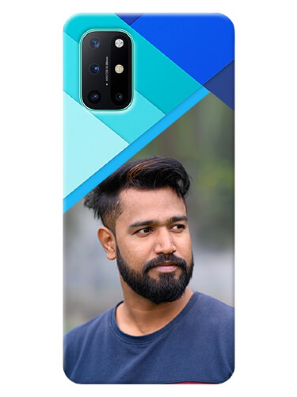 Custom OnePlus 8T Phone Cases Online: Blue Abstract Cover Design