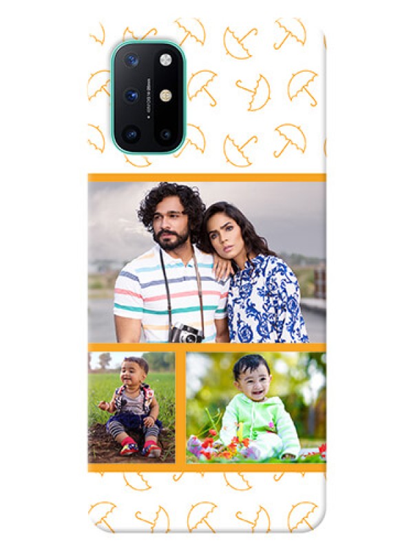 Custom OnePlus 8T Personalised Phone Cases: Yellow Pattern Design