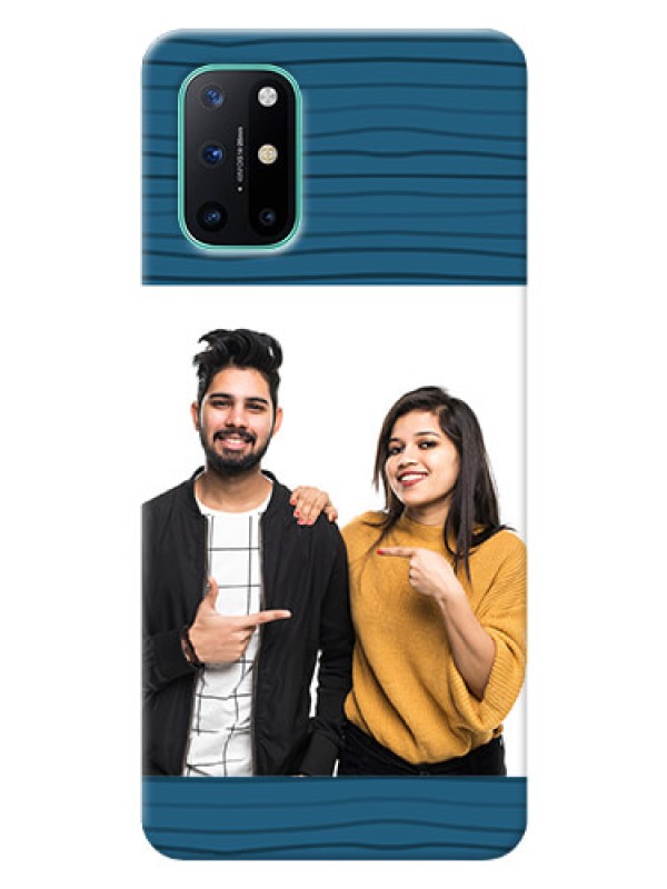 Custom OnePlus 8T Custom Phone Cases: Blue Pattern Cover Design