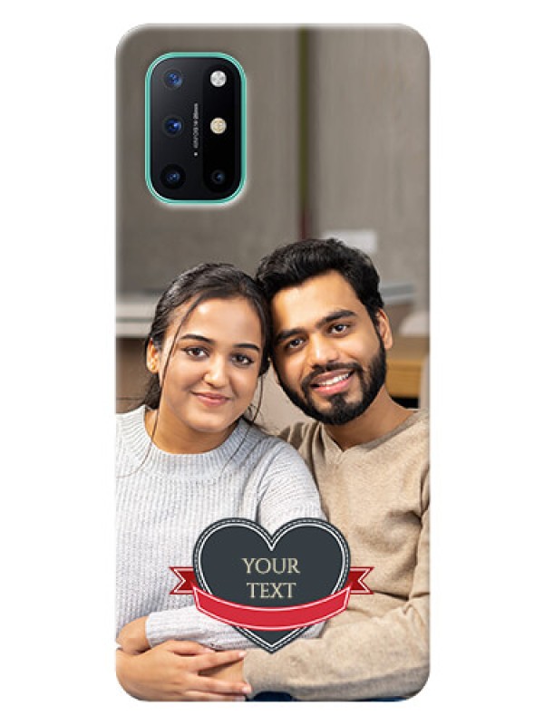 Custom OnePlus 8T mobile back covers online: Just Married Couple Design