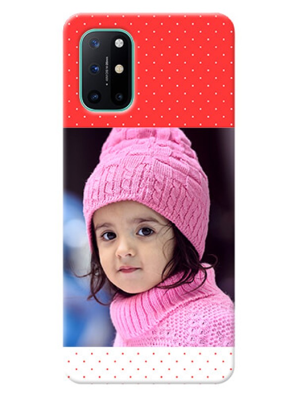 Custom OnePlus 8T personalised phone covers: Red Pattern Design
