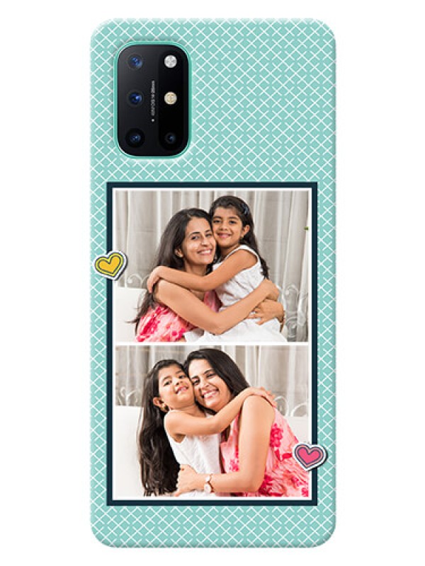 Custom OnePlus 8T Custom Phone Cases: 2 Image Holder with Pattern Design
