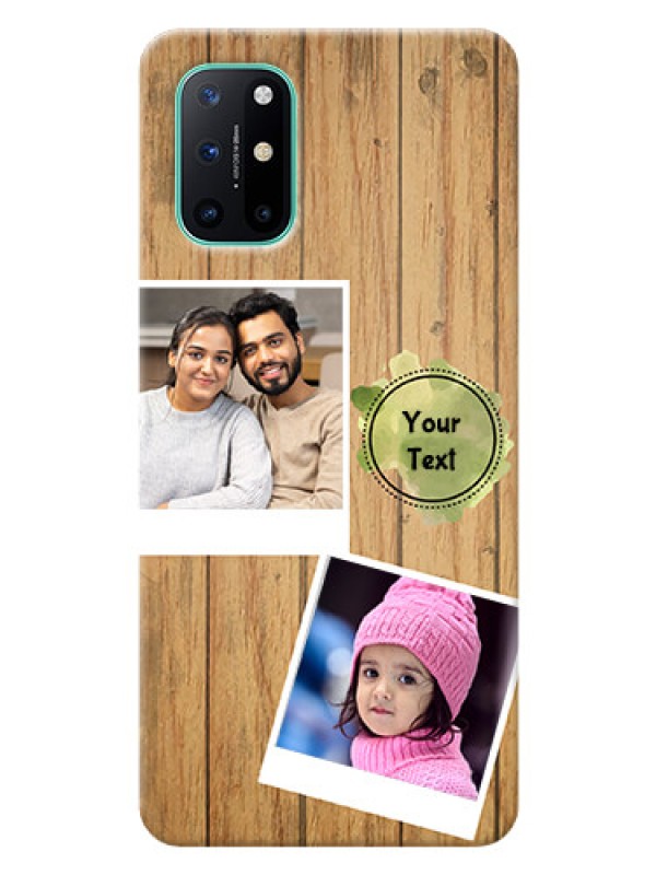 Custom OnePlus 8T Custom Mobile Phone Covers: Wooden Texture Design