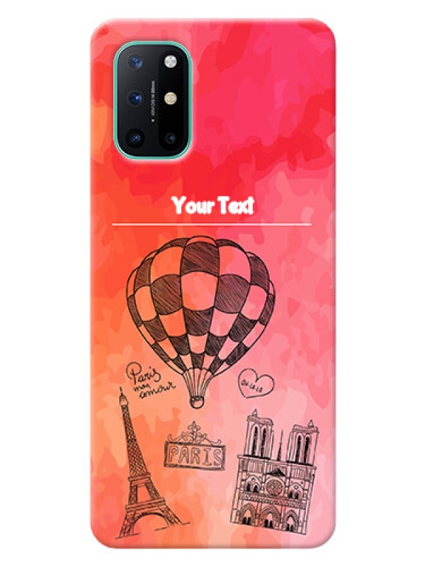 Custom OnePlus 8T Personalized Mobile Covers: Paris Theme Design