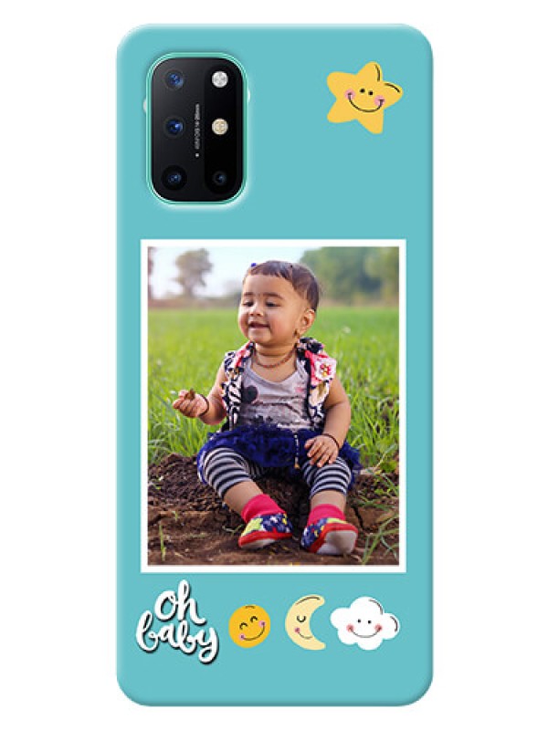 Custom OnePlus 8T Personalised Phone Cases: Smiley Kids Stars Design