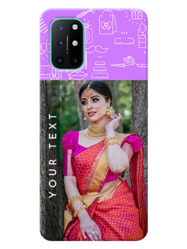 Custom OnePlus 8T Personalized Phone Cases: Birthday Icons Design