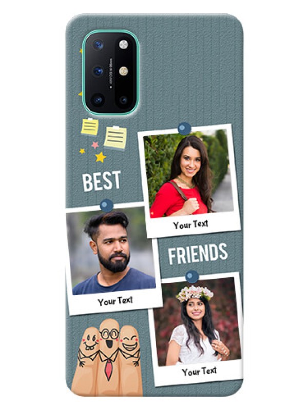 Custom OnePlus 8T Mobile Cases: Sticky Frames and Friendship Design