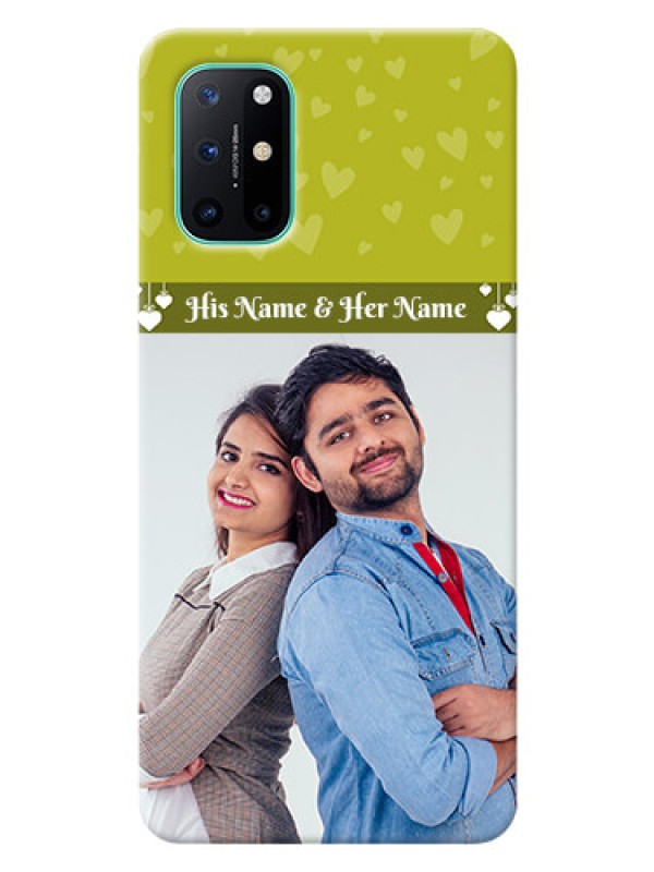 Custom OnePlus 8T custom mobile covers: You & Me Heart Design