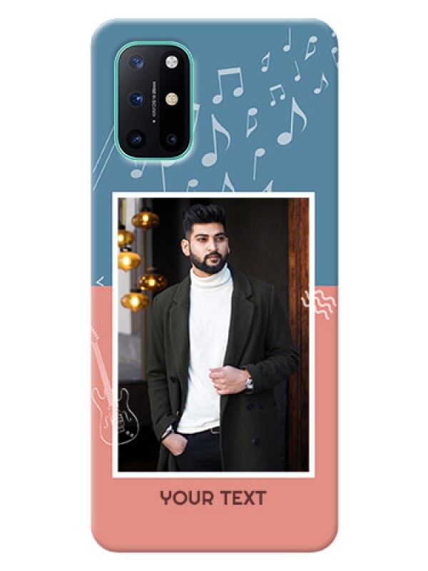 Custom OnePlus 8T Phone Back Covers with Color Musical Note Design