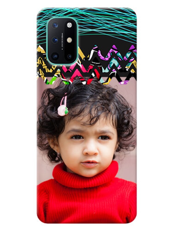 Custom OnePlus 8T personalized phone covers: Neon Abstract Design