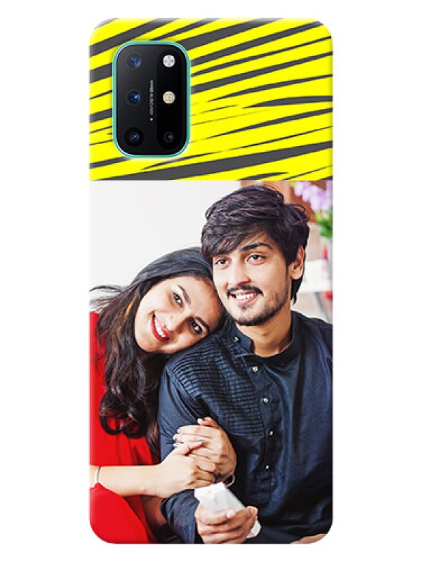 Custom OnePlus 8T Personalised mobile covers: Yellow Abstract Design