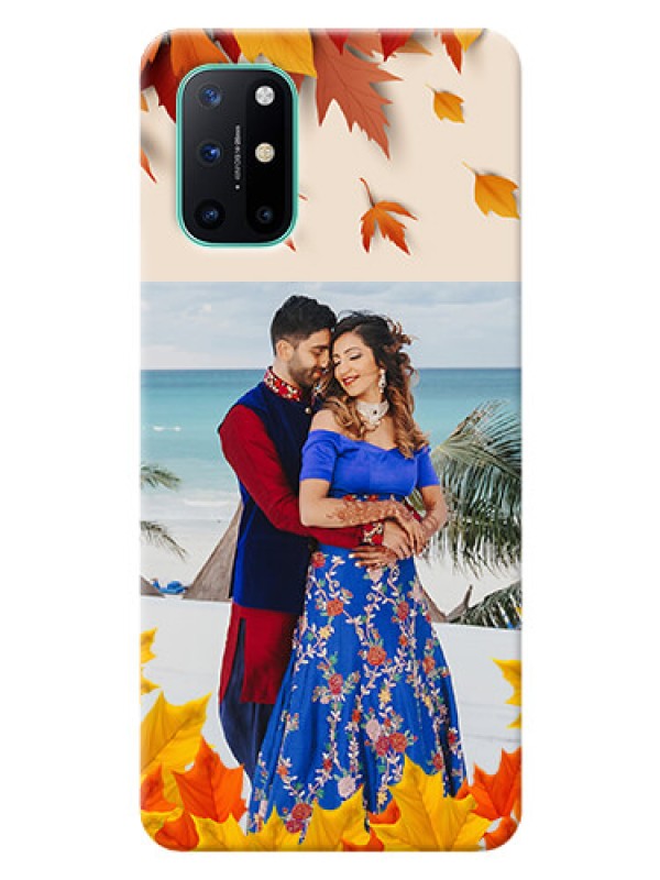 Custom OnePlus 8T Mobile Phone Cases: Autumn Maple Leaves Design