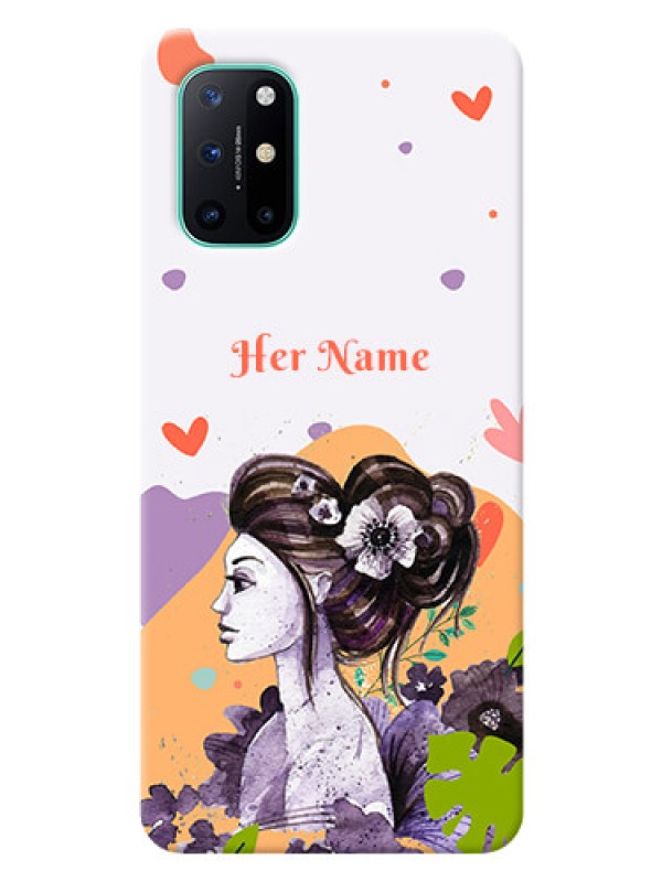 Custom OnePlus 8T Custom Mobile Case with Woman And Nature Design