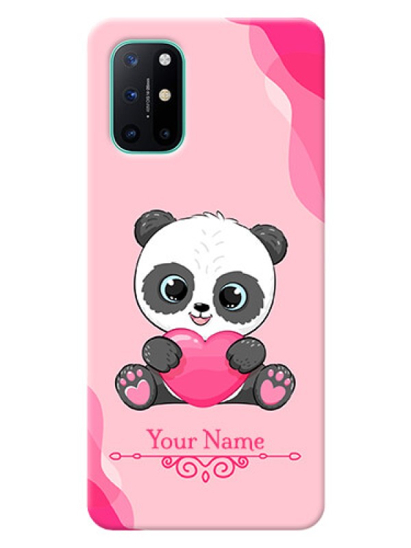 Custom OnePlus 8T Mobile Back Covers: Cute Panda Design